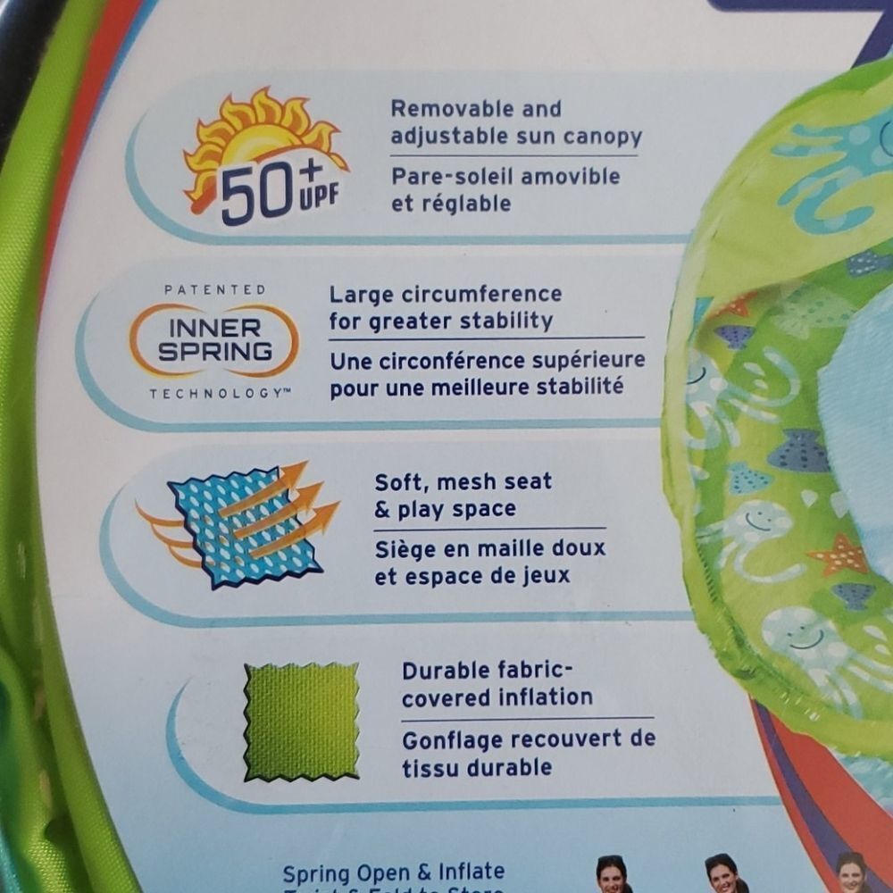 Swimways Baby Spring Float Sun Canopy NWOT - Picture 2 of 5